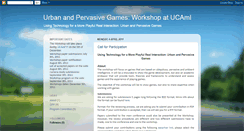 Desktop Screenshot of pervasivegames-ucami11.blogspot.com