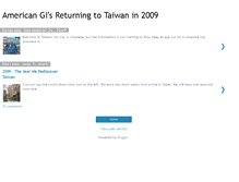 Tablet Screenshot of americangisreturningtotaiwanin2009.blogspot.com