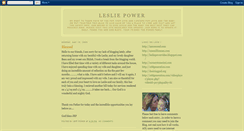 Desktop Screenshot of lesliepower.blogspot.com