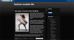 Desktop Screenshot of fashion-models-life.blogspot.com