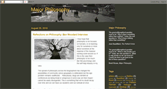 Desktop Screenshot of majorphilosophy.blogspot.com