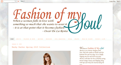 Desktop Screenshot of fashionofmysoul.blogspot.com