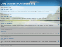 Tablet Screenshot of livingwithmotionchiro.blogspot.com