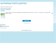 Tablet Screenshot of nutripeakfertilizantes.blogspot.com