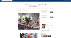 Desktop Screenshot of justalittlesouthernhospitality.blogspot.com