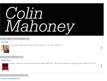 Tablet Screenshot of colinmahoney.blogspot.com