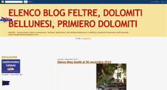 Desktop Screenshot of blogdolomiti.blogspot.com