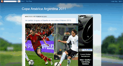 Desktop Screenshot of copa-america-2011-futbol.blogspot.com