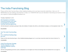 Tablet Screenshot of franchiseinindia.blogspot.com