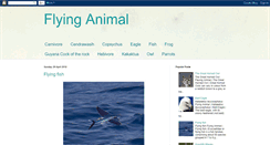 Desktop Screenshot of flying-animal.blogspot.com