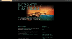 Desktop Screenshot of achristopherdrown.blogspot.com