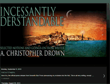 Tablet Screenshot of achristopherdrown.blogspot.com