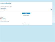 Tablet Screenshot of mammielotje.blogspot.com