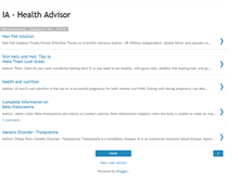 Tablet Screenshot of ia-healthadvisor.blogspot.com