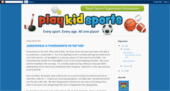Desktop Screenshot of playkidsports.blogspot.com