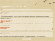 Tablet Screenshot of programacioniutirlaccs.blogspot.com