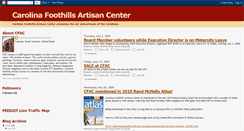 Desktop Screenshot of carolinafoothillsartisancenter.blogspot.com