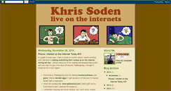 Desktop Screenshot of khrissoden.blogspot.com