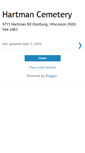 Mobile Screenshot of hartmancemetery.blogspot.com