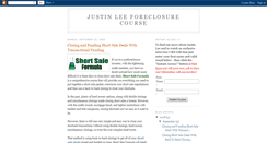 Desktop Screenshot of justin-lee-foreclosure-course.blogspot.com