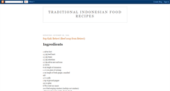 Desktop Screenshot of indonesianrecipe.blogspot.com