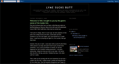 Desktop Screenshot of lymesucksbutt.blogspot.com