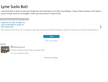 Tablet Screenshot of lymesucksbutt.blogspot.com