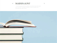 Tablet Screenshot of maiden-aunt.blogspot.com