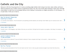 Tablet Screenshot of catholicandthecity.blogspot.com