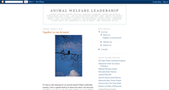 Desktop Screenshot of animalwelfareleadership.blogspot.com