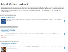 Tablet Screenshot of animalwelfareleadership.blogspot.com