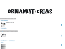 Tablet Screenshot of ornamentandcrime.blogspot.com