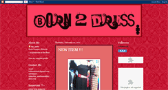 Desktop Screenshot of born2dress.blogspot.com