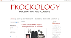 Desktop Screenshot of frockology.blogspot.com