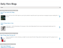 Tablet Screenshot of dailyviewblogs.blogspot.com
