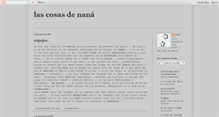 Desktop Screenshot of lascosasdenana.blogspot.com