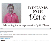 Tablet Screenshot of dreamsfordiana.blogspot.com