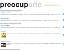 Tablet Screenshot of preocuparte.blogspot.com