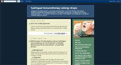Desktop Screenshot of allergydrops.blogspot.com