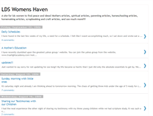 Tablet Screenshot of ldswomenshaven.blogspot.com