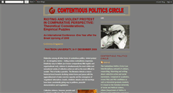Desktop Screenshot of contentiouspoliticscircle.blogspot.com