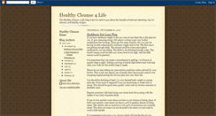 Desktop Screenshot of healthycleanse.blogspot.com