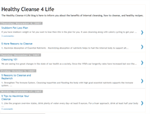 Tablet Screenshot of healthycleanse.blogspot.com