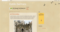 Desktop Screenshot of estilosbarroco.blogspot.com