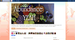 Desktop Screenshot of abundanceyeah.blogspot.com