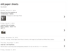 Tablet Screenshot of oldpapersheets.blogspot.com