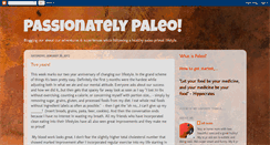Desktop Screenshot of passionatelypaleo.blogspot.com
