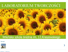 Tablet Screenshot of laboratoriumtworczosci.blogspot.com