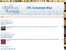 Tablet Screenshot of otlcampaignblog.blogspot.com