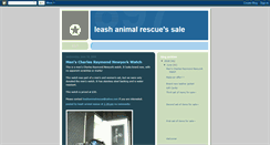 Desktop Screenshot of leashanimalrescuesale.blogspot.com